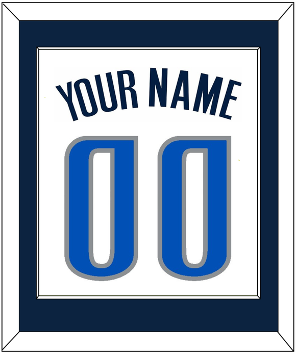 Dallas Name & Numbers - White Association - Single Mat 2