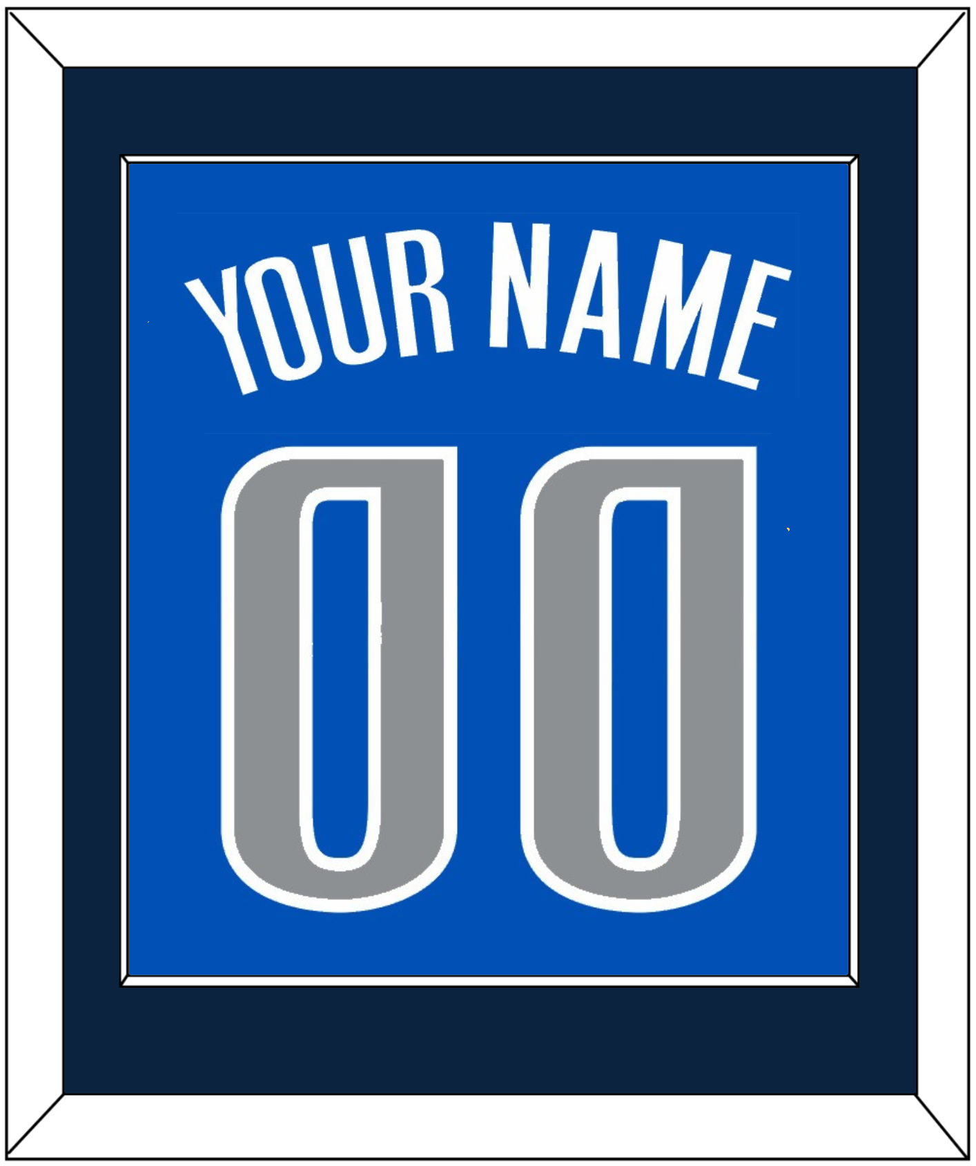 Dallas Name & Number - Blue Icon - Essential Tier 2