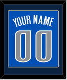 Dallas Name & Number - Blue Icon - Single Mat 2