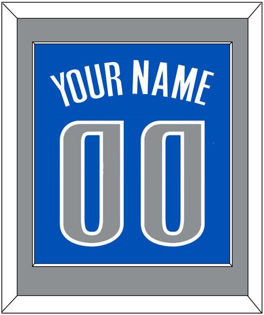 Dallas Name & Number - Blue Icon - Essential Tier 3