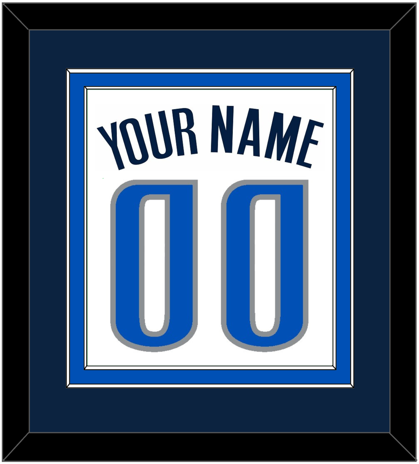Dallas Name & Number - White Association - Signature Tier 2