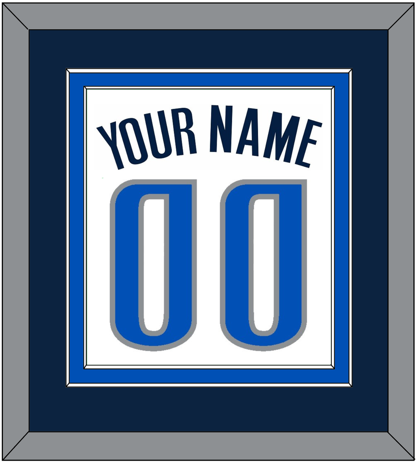 Dallas Name & Number - White Association - Signature Tier 2