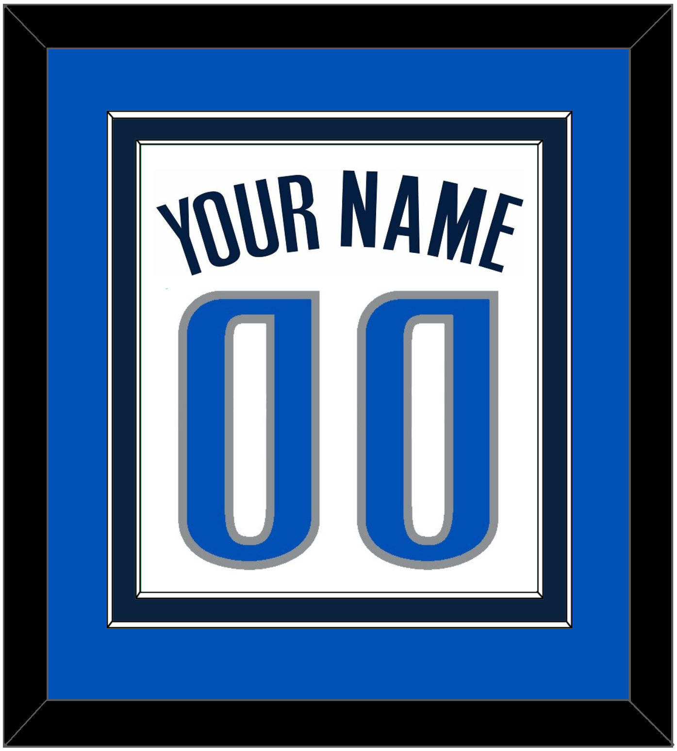 Dallas Name & Number - White Association - Signature Tier 3