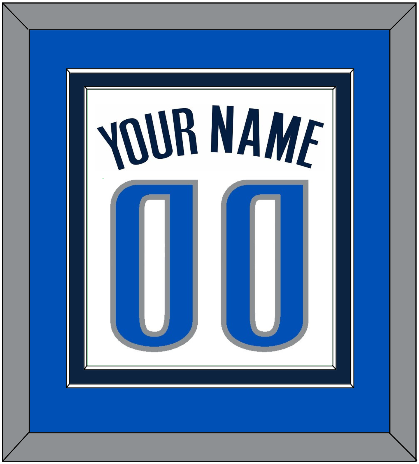 Dallas Name & Number - White Association - Signature Tier 3