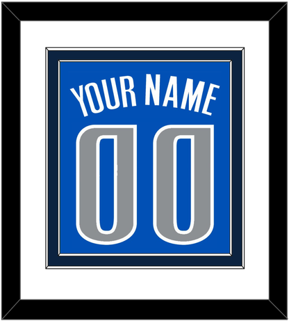Dallas Name & Number - Blue Icon - Signature Tier 1