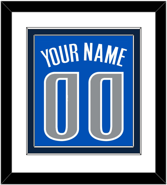 Dallas Name & Number - Blue Icon - Double Mat 1