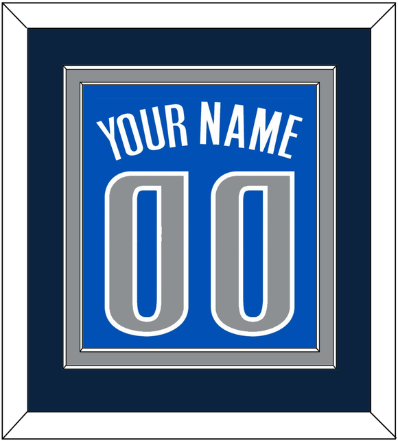 Dallas Name & Number - Blue Icon - Double Mat 2