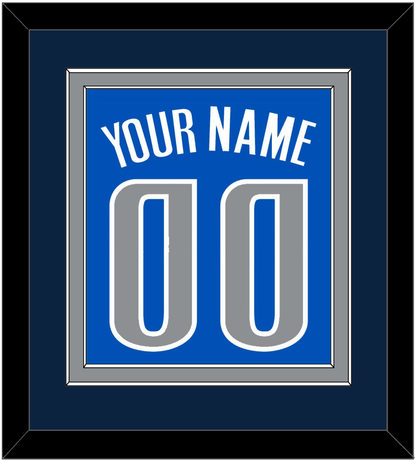 Dallas Name & Number - Blue Icon - Signature Tier 2