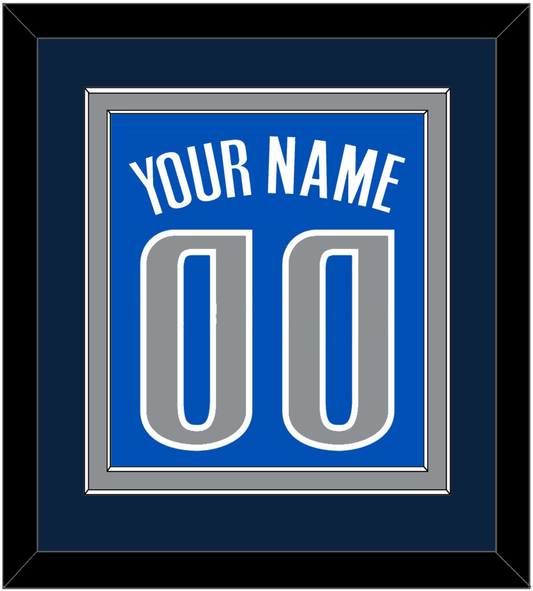 Dallas Name & Number - Road Blue (2010-2017) - Signature Tier 2