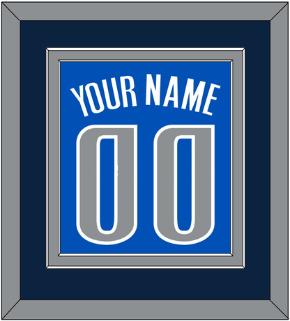 Dallas Name & Number - Blue Icon - Signature Tier 2