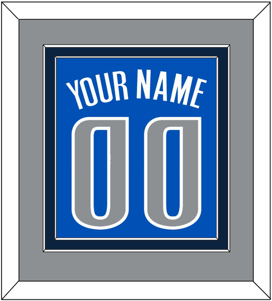 Dallas Name & Number - Blue Icon - Signature Tier 3
