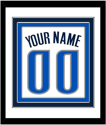 Dallas Name & Number - White Association - Premier Tier 1