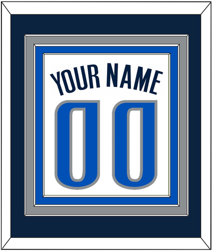 Dallas Name & Number - White Association - Premier Tier 2