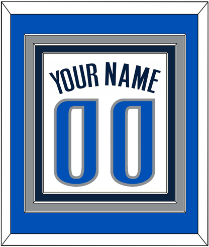 Dallas Name & Number - White Association - Premier Tier 3