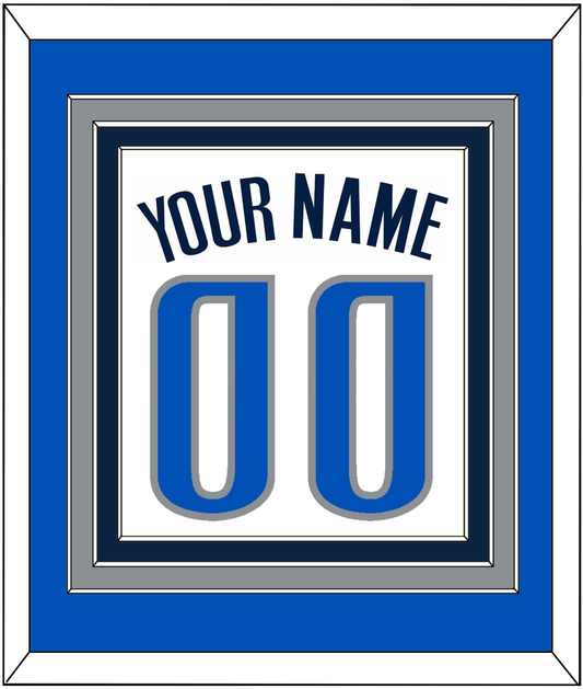 Dallas Name & Number - White Association - Premier Tier 3