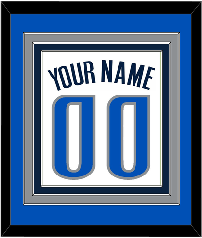 Dallas Name & Number - White Association - Premier Tier 3