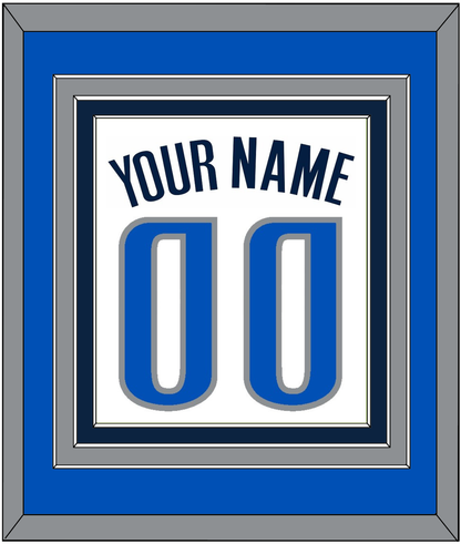 Dallas Name & Number - White Association - Premier Tier 3