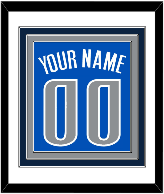 Dallas Name & Number - Blue Icon - Premier Tier 1