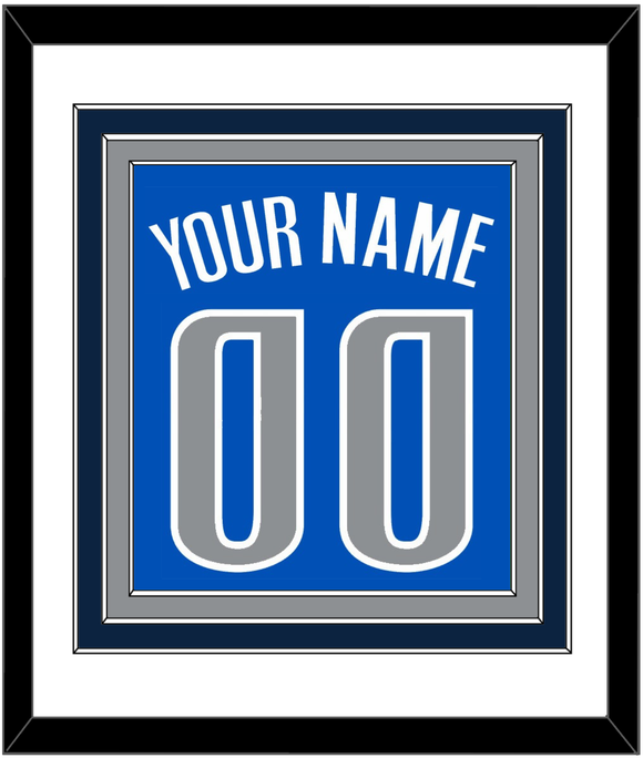 Dallas Name & Number - Blue Icon - Triple Mat 1
