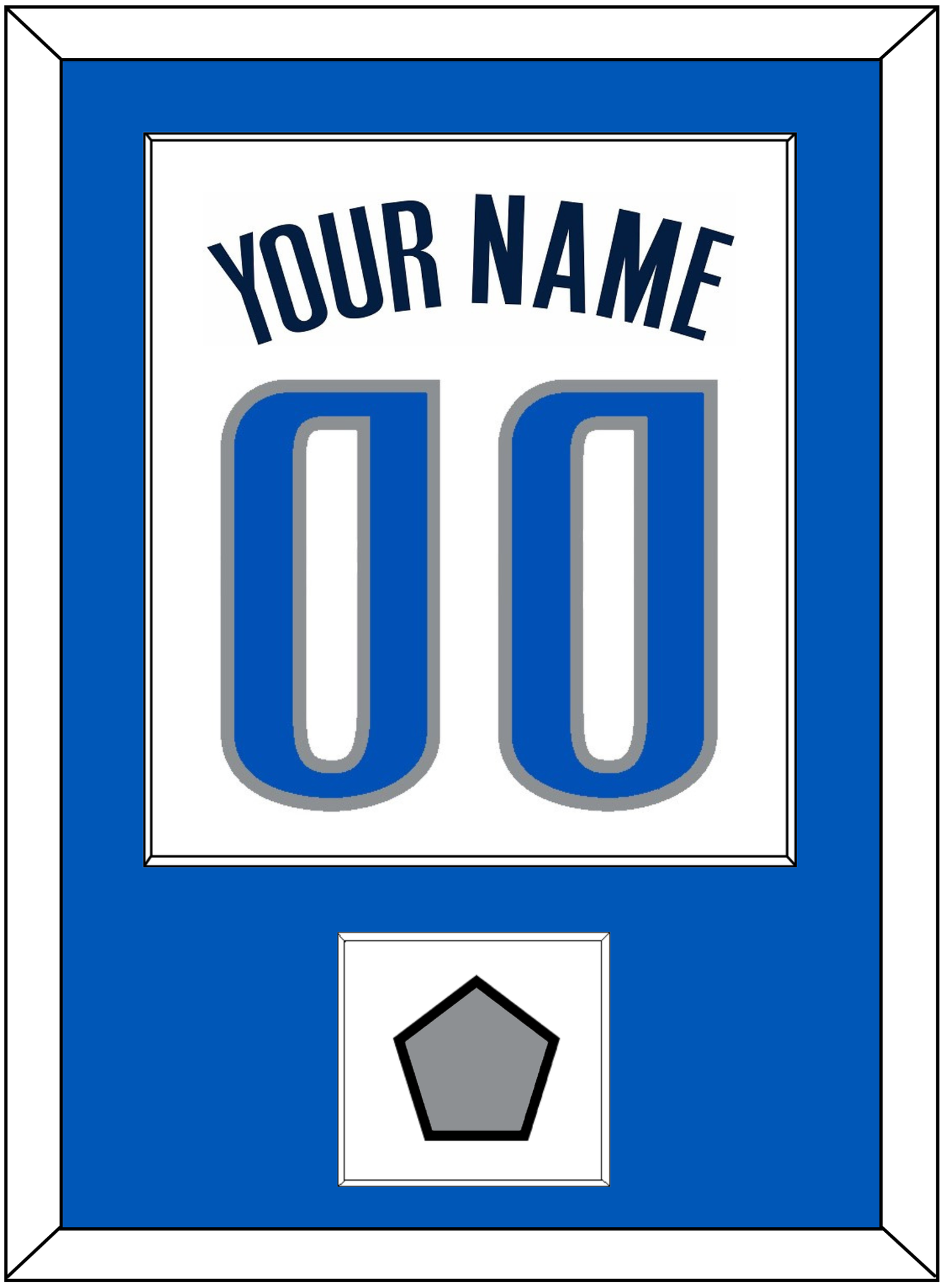 Dallas Name & Number With Finals Patch - Home White (2001-2017) - Essential Tier 1