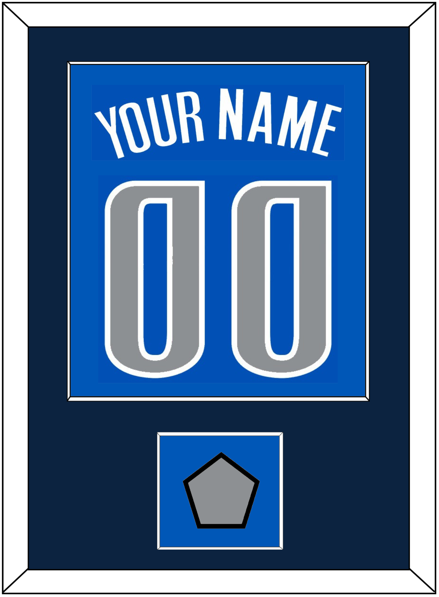 Dallas Name & Number With Finals Patch - Road Blue (2010-2017) - Essential Tier 2