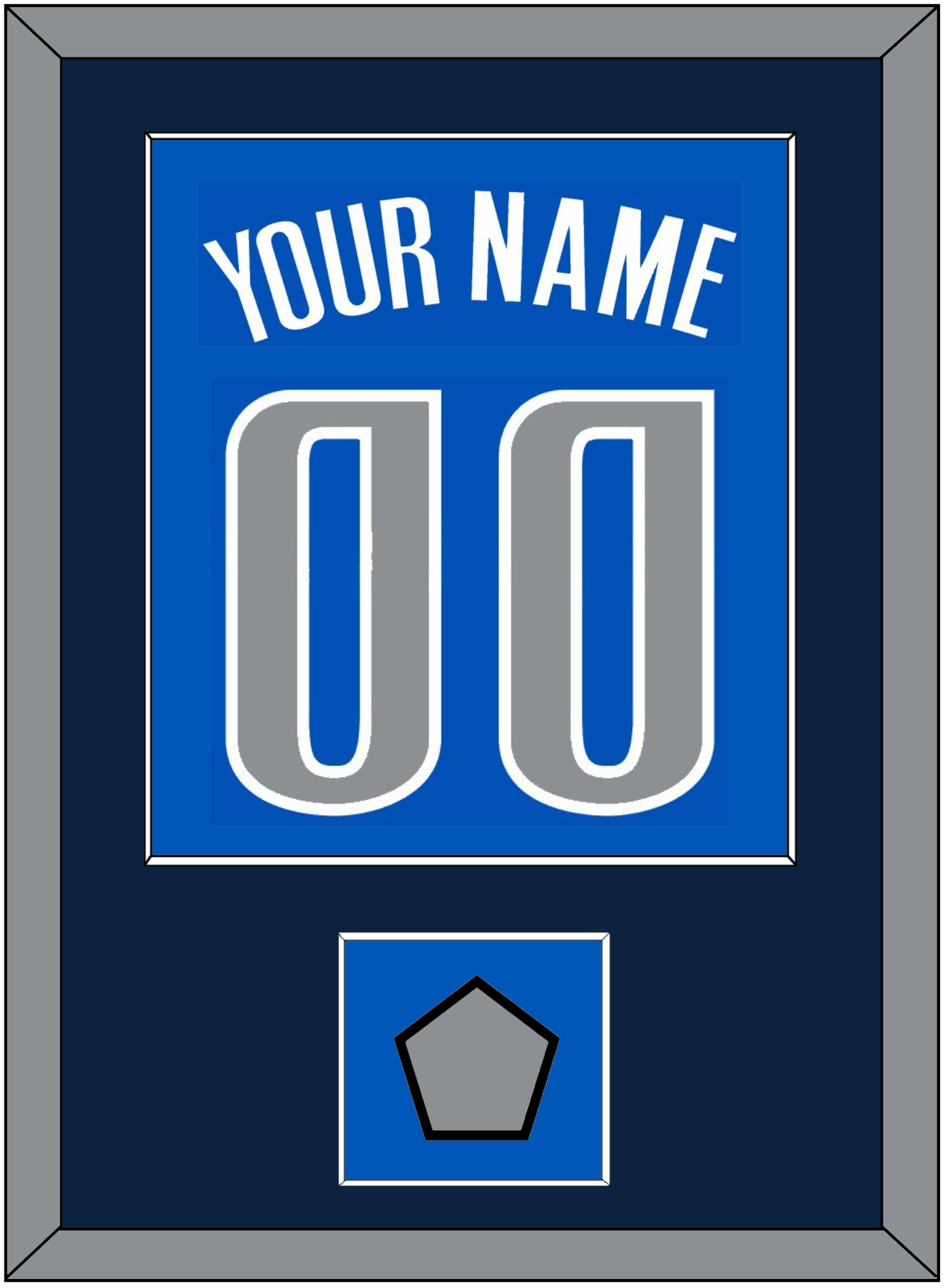 Dallas Name & Number With Finals Patch - Road Blue (2010-2017) - Essential Tier 2