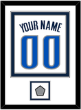 Dallas Name & Number With Finals Patch - Home White (2001-2017) - Double Mat 2
