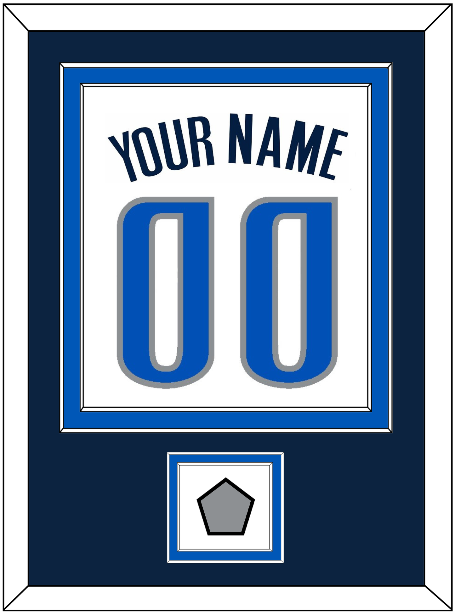 Dallas Name & Number With Finals Patch - Home White (2001-2017) - Signature Tier 3