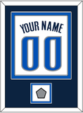 Dallas Name & Number With Finals Patch - Home White (2001-2017) - Double Mat 3