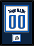 Dallas Name & Number With Finals Patch - Home White (2001-2017) - Double Mat 3
