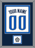 Dallas Name & Number With Finals Patch - Home White (2001-2017) - Double Mat 3