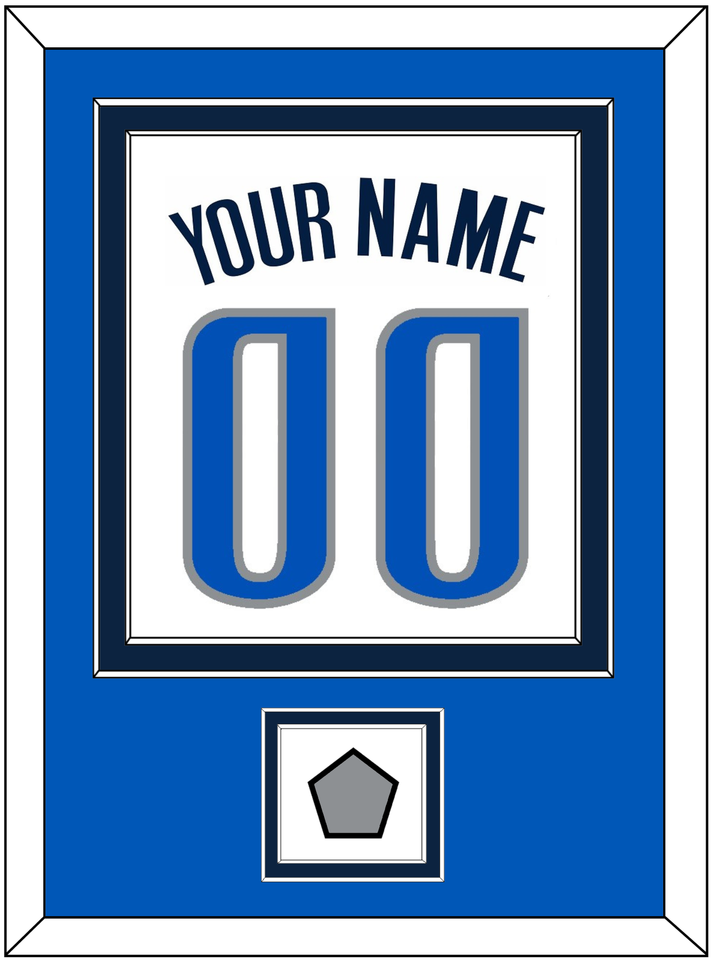 Dallas Name & Number With Finals Patch - Home White (2001-2017) - Signature Tier 4