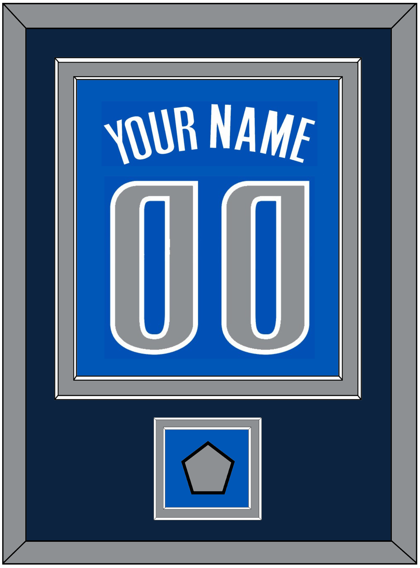 Dallas Name & Number With Finals Patch - Road Blue (2010-2017) - Signature Tier 2