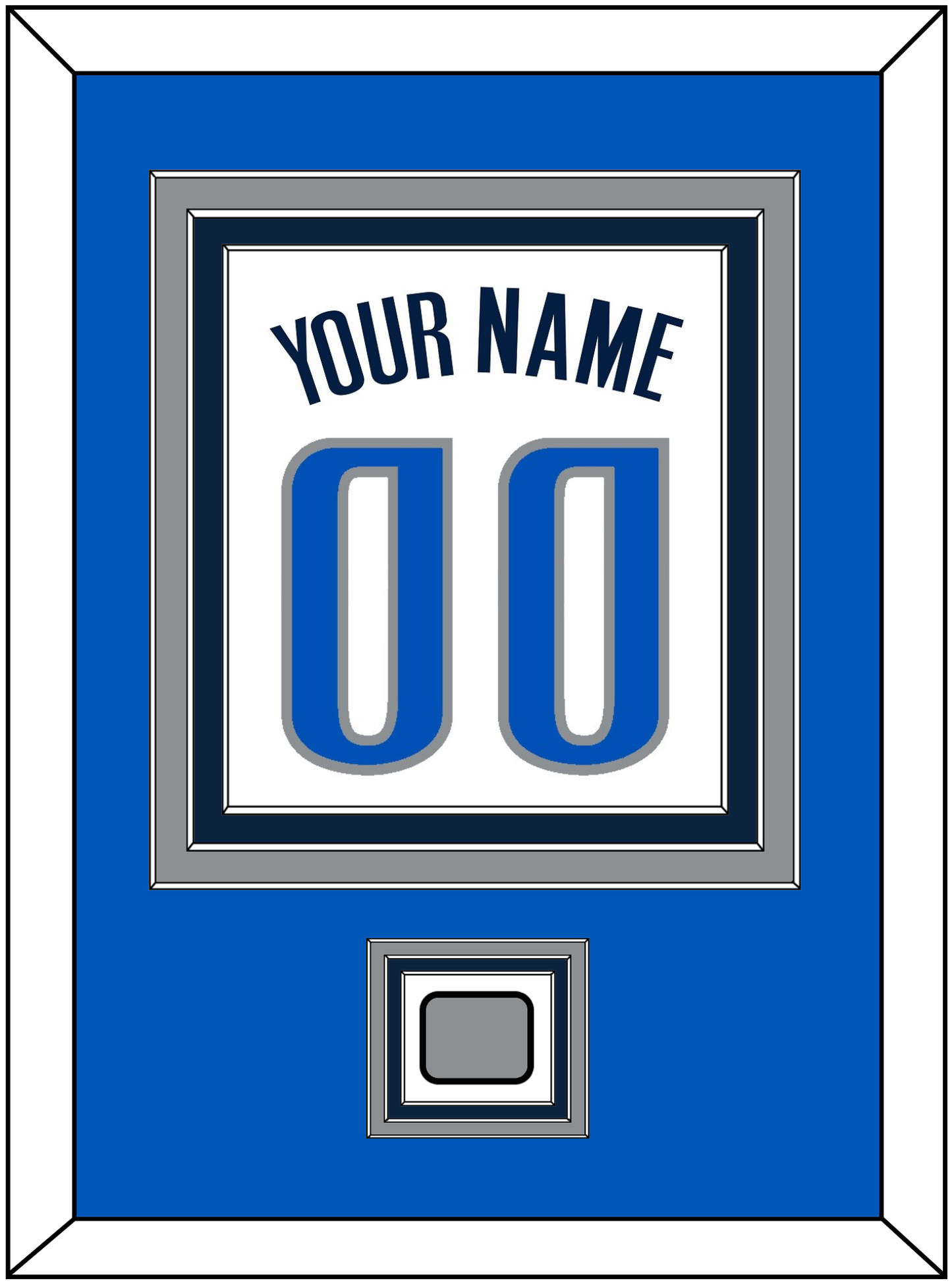 Dallas Name & Number With Finals Patch - Home White (2001-2017) - Premier Tier 3