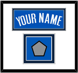 Dallas Name & Finals Patch - Road Blue (2010-2017) - Double Mat 1