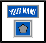 Dallas Name & Finals Patch - Road Blue (2010-2017) - Double Mat 2