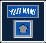 Dallas Name & Finals Patch - Road Blue (2010-2017) - Double Mat 3