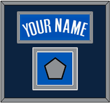 Dallas Name & Finals Patch - Road Blue (2010-2017) - Double Mat 3