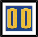 Denver Number - Blue Statement - Single Mat 1