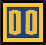 Denver Number - Blue Statement - Single Mat 2