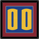 Denver Number - Blue Statement - Single Mat 3