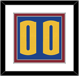 Denver Number - Blue Statement - Double Mat 1