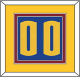 Denver Number - Blue Statement - Double Mat 3