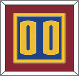 Denver Number - Blue Statement - Double Mat 4
