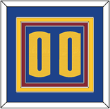 Denver Number - Blue Statement - Triple Mat 2