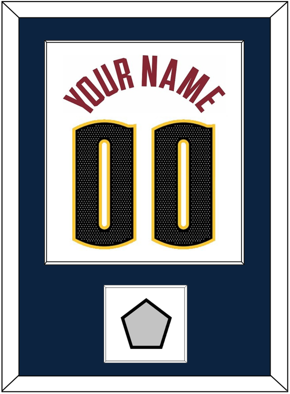 Denver Name & Number With Champions Patch - White Association - Single Mat 1