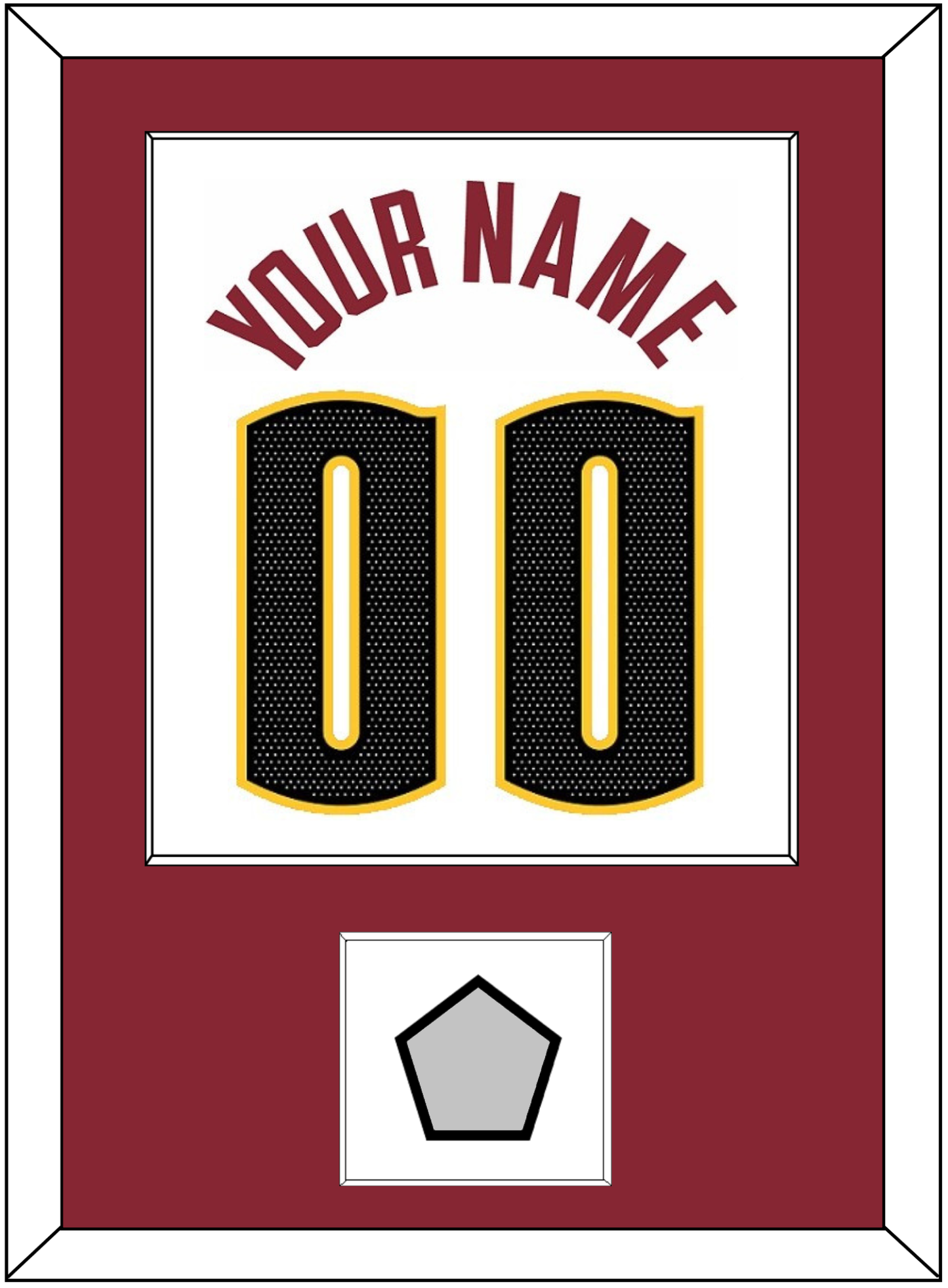 Denver Name & Number With Finals Patch - White Association - Essential Tier 3