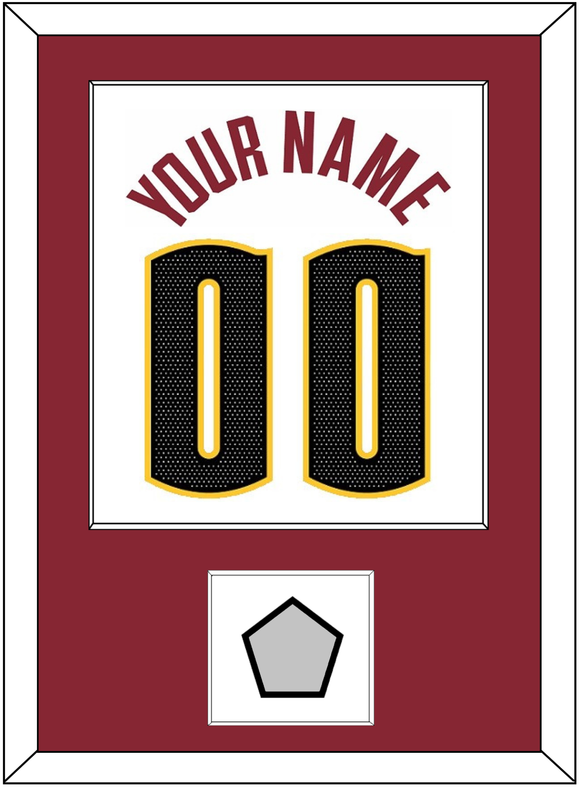 Denver Name & Number With Champions Patch - White Association - Single Mat 3