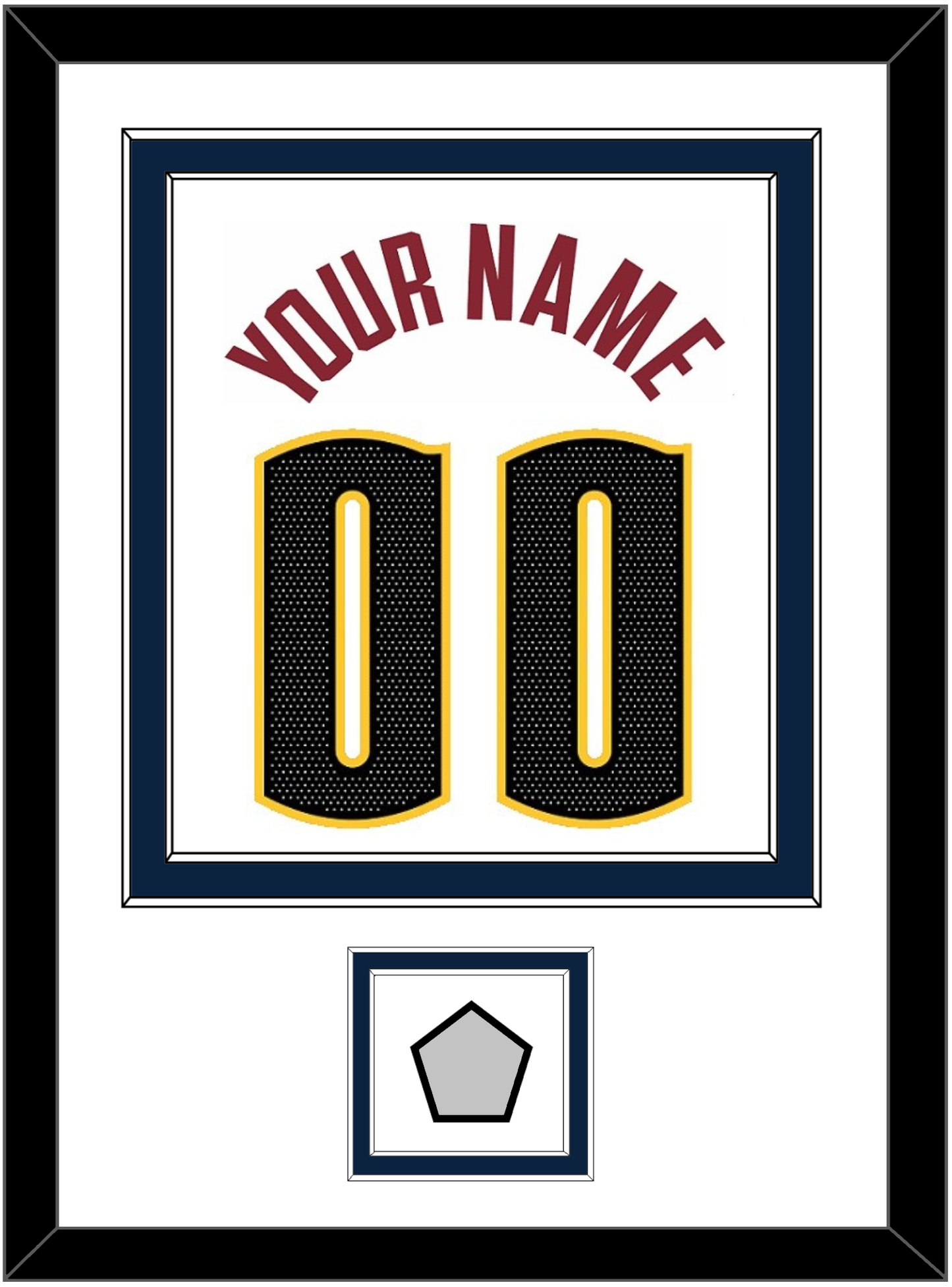 Denver Name & Number With Finals Patch - White Association - Signature Tier 1