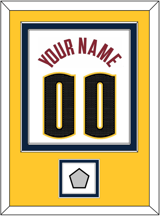 Denver Name & Number With Finals Patch - White Association - Signature Tier 3